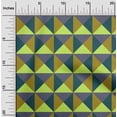 thumbnail image 2 of oneOone Polyester Spandex Teal Green Fabric Geometric Sewing Material Print Fabric By The Yard 56 Inch Wide, 2 of 4