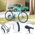thumbnail image 4 of Hybrid Road Bike 700C for Men and Women, Shimano 7 Speed City Bicycle Commuter Bike, Light Blue, 4 of 5