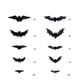 thumbnail image 1 of Three-dimensional Halloween LED Night Light Bats Holiday Party Window Display Garage Decoration PVC Flash Wall Stickers 12/24/48/60pcs, 1 of 4