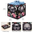 thumbnail image 3 of Koala Foldable Toy Box with Handle, 10.8"x10.5"x10.6", Large Capacity Storage Bins, Storage Cubes, Storage Baskets, 3 of 6
