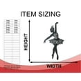 thumbnail image 2 of Metal Ballerina Dancer Wall Art | Indoor Outdoor 12, 2 of 5
