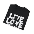 thumbnail image 5 of Live Love Run, Gildan Unisex Softstyle T-Shirt, Runner Graphic Tee, S-3XL, 5 of 5