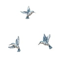 thumbnail image 3 of 3 piezas de decorativo de pájaros de madera 2D, colibrí, decoración de pared, obra de decorativa, y moderno para colgar en pared,, 3 of 9
