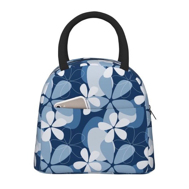 Disketp Flower Bolsa Térmica para Almuerzo, Lonchera con Abertura Amplia y Gran Capacidad, Organizador Reutilizable para Mujeres, Hombres y Adultos