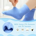 thumbnail image 7 of 12 Pack Non Slip Kids Toddler Baby Socks with Grips for 1-7 Years Boys Girls Cotton Crew Socks Multi Colors, 7 of 7