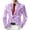 Blazer 217#Purple, variant on oqasdz Carnival Mens Suit Jacket Glitter Print Jacket Celebration Stylish Shiny Classic Fit Stretch Dress Coat Travel Party Business Formal