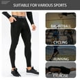 thumbnail image 4 of Pantalones deportivos para hombres, forro polar, cálidos, ajustados, elásticos, que absorben la humedad, con bolsillo, para correr y hacer ejercicio., 4 of 6