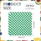 thumbnail image 2 of Uxcell 150 Pcs Hojas de Papel encerado para Alimentos, 8.7 x 8.7 Pulgadas Hojas de Papel para Envolver a Prueba de Grasa, Forros de Cesta de Comida a Cuadros para Sándwich, Hamburguesa, Pan, Verde, 2 of 7