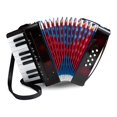 thumbnail image 1 of Kids Accordions,17 Key 8 Bass Button Mini Accordion Instrument, Accordion Musical Instrument with Retractable Leather Strap for C, 1 of 6