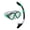 Black/Green, variant on US Divers Admiral Snorkel Combo Berry-LightGrey