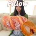 thumbnail image 2 of B40Cm Three-Dimensional Simulation Bread-Shaped Pillow Soft Waist Cushion Plush Stuffed Toy,A Pillow, 2 of 8