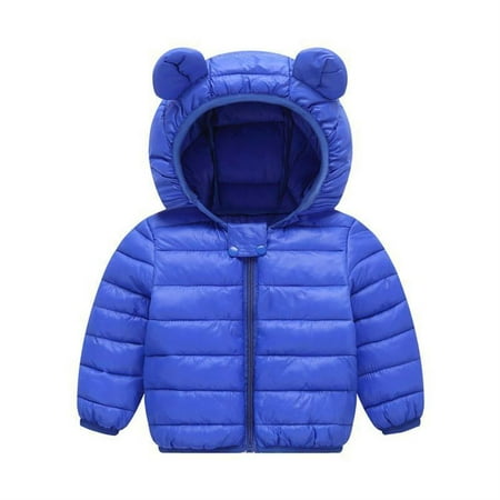 

Stamzod Cute Baby Girls Winter Clothes Kids Light Down Coats With Ear Hoodie Spring Fall Girl Jacket Toddler Children Clothing For Boys Coat Outwear 6M-4Y On Clearance