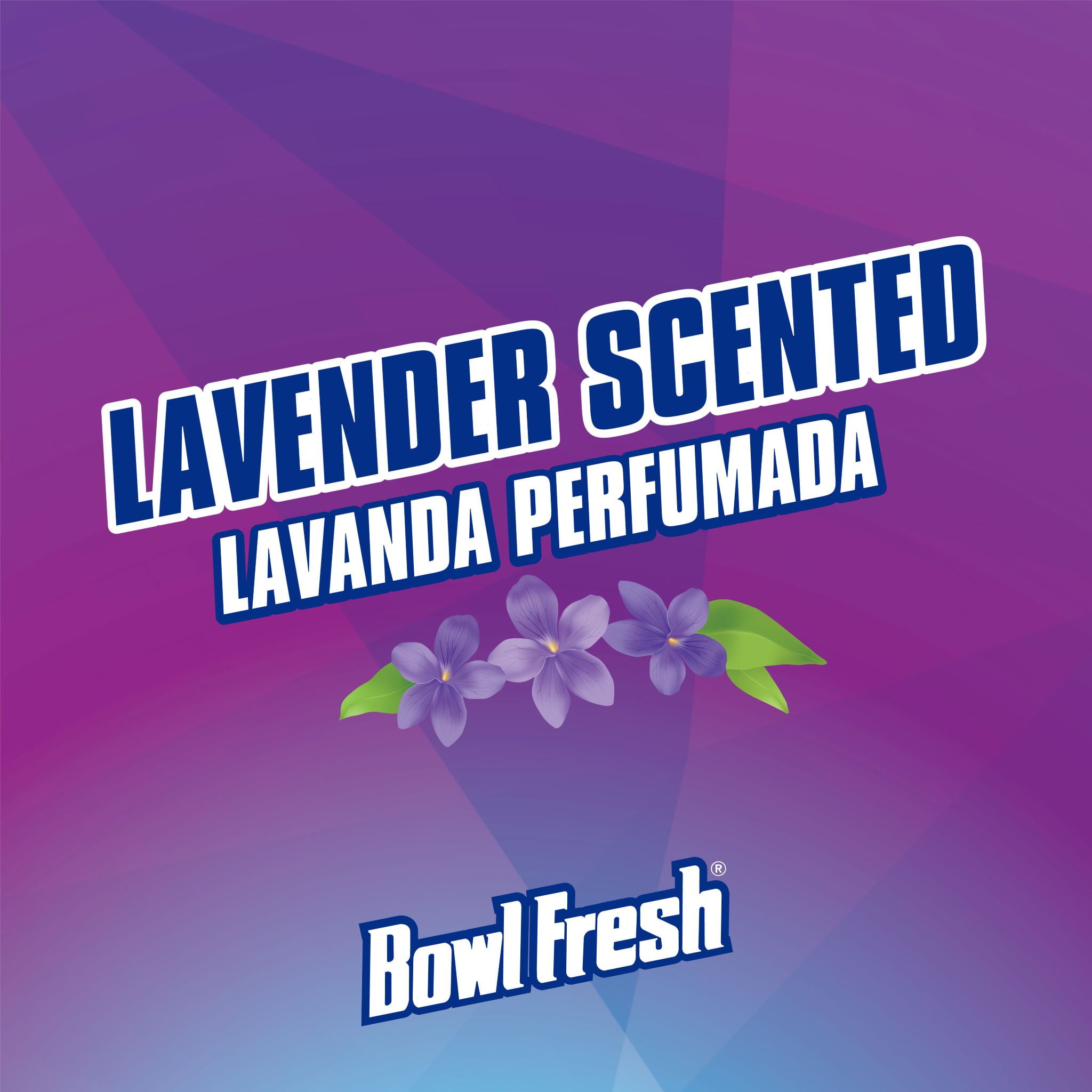 (2 pack) Bowl Fresh Toilet Bowl Deodorizer Hanger, Lavender Scented