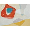 thumbnail image 2 of Delamater, Rob 32x25 White Modern Wood Framed Museum Art Print Titled - Tidelands Abstract I, 2 of 4