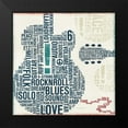 thumbnail image 2 of Mullan, Michael 15x15 Black Modern Framed Museum Art Print Titled - Type Guitar Square II, 2 of 5