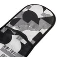 thumbnail image 2 of Dailycode Double Sided Oven Mitt with Loop Heat Resistant Kitchen Long Potholders 7" x 35" Black White Line Circles, 2 of 6