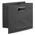 thumbnail image 7 of Niche Regency Flip Flop 34 in. Square Folding Bookcase with Folding Fabric Bins- Grey/Grey, 7 of 7