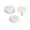 Geberit 151.550.11.1 White 2 in. Trim Kit for Bath Waste and Overflow