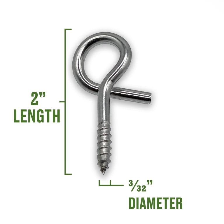 Outdoor Stainless Steel Screw Eye Hangers photo 6