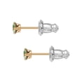 thumbnail image 3 of Brilliance Fine Jewelry Girl’s 14K Yellow Gold August Crystal Stud Earrings, 3 of 5