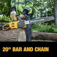 thumbnail image 5 of DeWalt 60V MAX Brushless Cordless 20" 5.0Ah Chainsaw Kit w/Chain Adjustment, 5 of 7