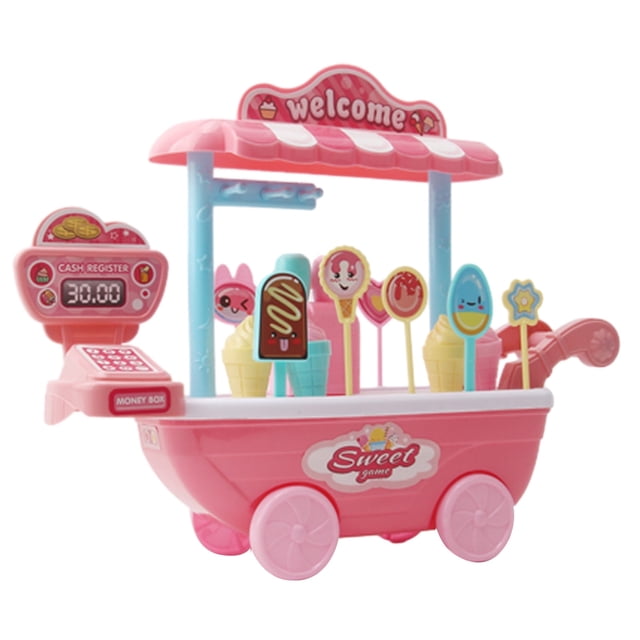 ¡Venta caliente! Juguetes de camión de helados para niños pequeños de 3 a 5 años, juguetes de helados para niños pequeños, juego de simulación de camión de comida, regalo ideal para niñas y niños de