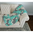 thumbnail image 3 of Carolines Treasures MLM1073LQB 50 x 60 in. Gray Siberian Husky Quilted Blanket, Blue, 3 of 5