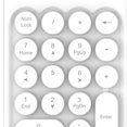 thumbnail image 4 of 2.4G Numérico Inalámbrico Con Numérico De 18 Teclas Para Computadora De Escritorio Portátil blanco Soledad Teclado numérico, 4 of 8