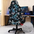 thumbnail image 4 of Binienty Sea Turtle Flower Game Chair Seat Covers Stretchable Office Chairs Seat Protectors Washable Scratchproof Computer Chair Covers for Seat Cushion, 4 of 8
