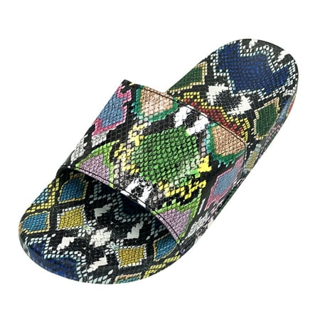 

Women Flat Slippers Fashion Leopard Print Comfortable Soft Bottom Fashion Home Outdoor Beach Slippers