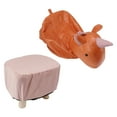 thumbnail image 2 of Footrest Stool, Small Padded Stool Cute Animal Footstool With Soft Padded Cushion For Kids And Adults, 2 of 8