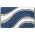 thumbnail image 2 of Home Bathroom Anti Slip Carpet Inspiration - Blue Polyester Carpet Color:A Material:Cloth, 2 of 9