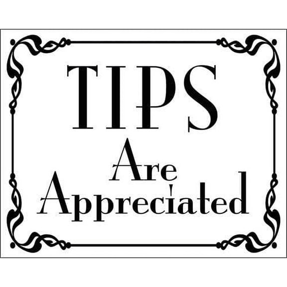 Fancy Tips are Appreciated 3M Reflective sticker| Decal Accept jar