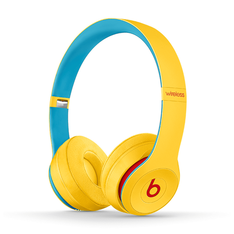 Restored Beats Solo3 Wireless On-Ear Headphones - Beats Club Collection -  Club Yellow MV8U2LL/A (Refurbished)