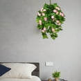thumbnail image 4 of Artificial Morning Glory Hanging Flowers - 65cm Realistic Silk Plastic UV-Resistant Outdoor/Indoor Decor, 200g Multibunch for Pots and Gardens, 4 of 7