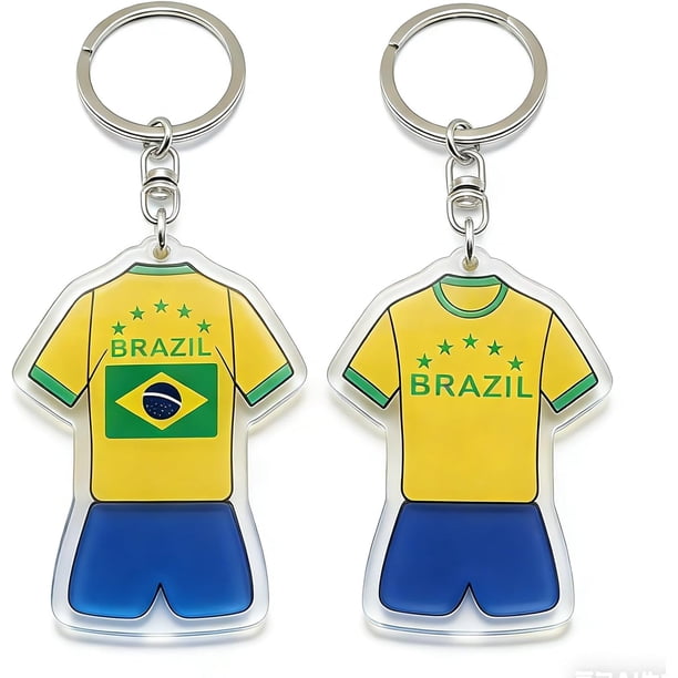 Yanonmyfd World Cup Keychain, 2026 World Cup Merchandise, 2 pcs for Football Enthusiasts, Team Pride Accessory with Keychains,Yellow