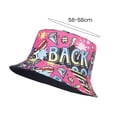 thumbnail image 2 of Chapeau de Seau pour la Protection Solaire Chapeau de Pêcheur pour l'Été Rétro Graffiti Chapeau de Seau Réversible pour les Hommes Femmes Pêcheur à Large Bord, 2 of 5