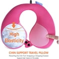 thumbnail image 4 of NFANZIA Chin Supporting Travel Neck Pillow for Kids, Prevent Head from Falling Forward, Comfortably Supports Head, Neck and Chin, Pink, 4 of 9