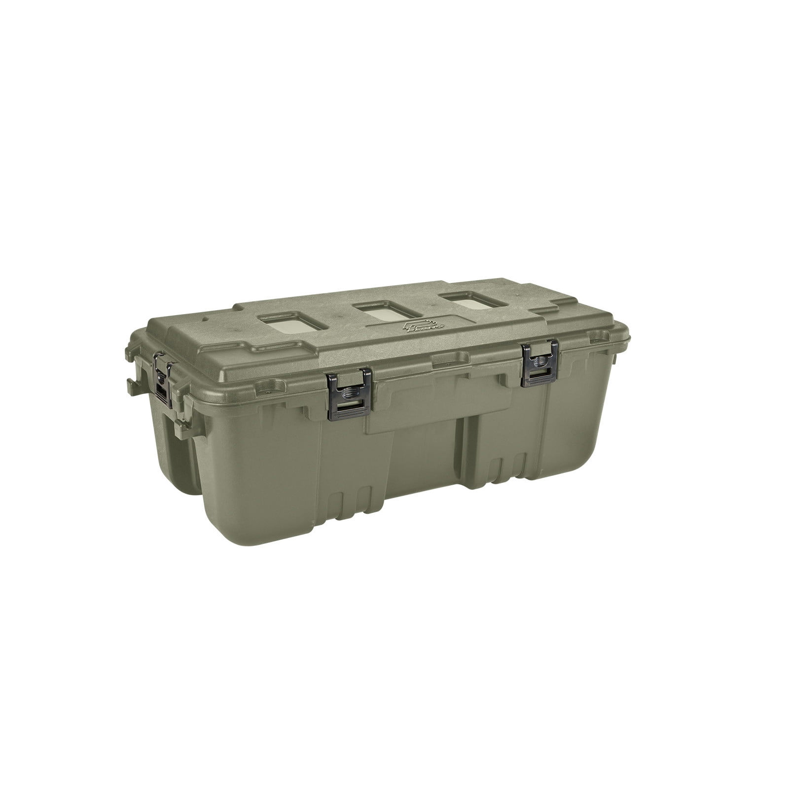 Plano Large Hinged Storage Box with Wheels Made in USA OD Green