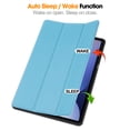 thumbnail image 2 of Dteck for Samsung Galaxy Tab S10+ Plus 12.4" 2024 Case, Protective Tri-Fold Cover and S Pen Holder, Auto Wake/Sleep, Light Blue, 2 of 6