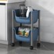 thumbnail image 1 of Almacenamiento y organización de la cocina, estantería de piso grande, carrito de almacenamiento móvil, estantes de niveles ajustables, organizador de cocina y baño, estante para almacenar refrigerios, 1 of 6