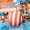 thumbnail image 7 of JIhuahe Pool Balls Bouncing Ball - Beach Balls for Pool Small Beach Ball Water Skipping Ball Red Striped Bounce Balls Water Balloons Beach Ball, 7 of 7