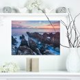 thumbnail image 1 of Blue Sunrise Over Coast of Sicily - Beach Photo Canvas Print, 1 of 3