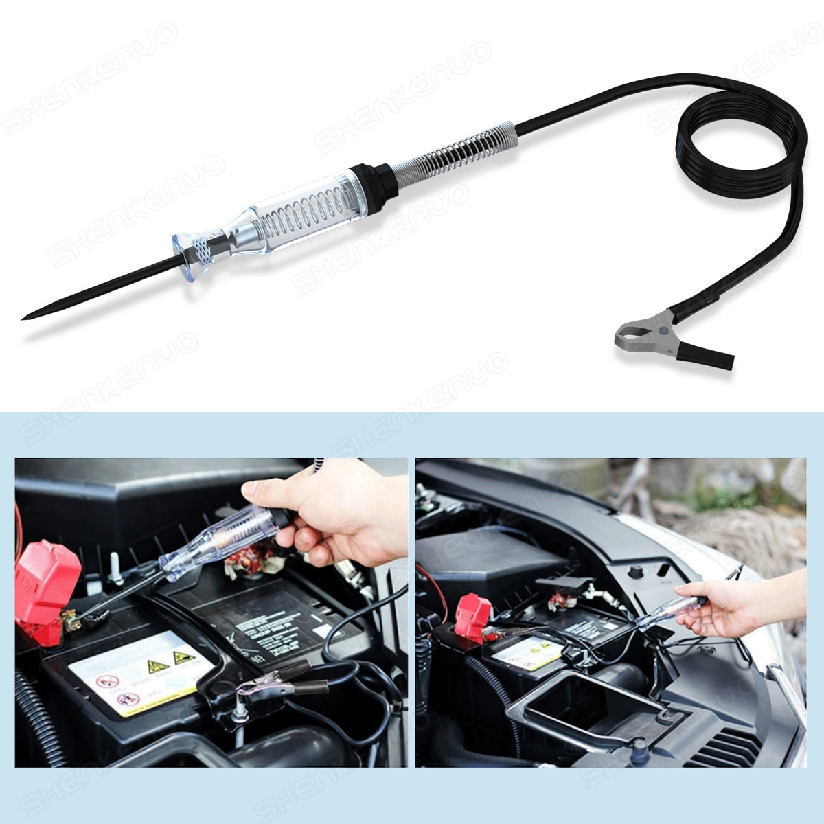 6V/12V Power Probe Electrical Circuit Tester Test Light Fuse Tester