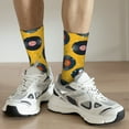 thumbnail image 6 of Sigee Retro Vinyl Records for Contrast Design Soft Moisture-Wicking Socks Crew Casual Athletic Stretchy Loose Middle Tube Socks, 6 of 6