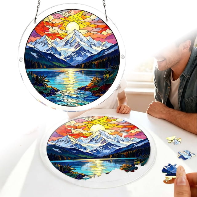 Tong Acrylic Puzzle: A Unique Acrylic Puzzle Hanging From Adult Doors Gardens And Windows DIY