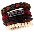 thumbnail image 5 of simple tejida el brazalete de de cuero de Hugo Pulseras de cuero de la PU, 5 of 5