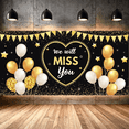 thumbnail image 7 of Gold Stars Farewell Banner Heart Design Glitter Balloons for Goodbye Party Retirement Event Indoor Celebration, 7 of 7