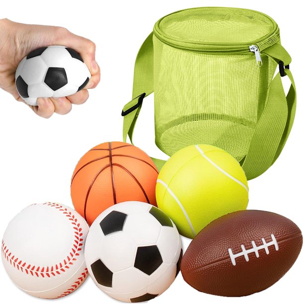 Soft Foam Sports Balls with Carrying Bag Toys and Gifts for Baby