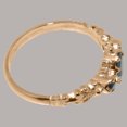 thumbnail image 5 of LBG British Made 10k Rose Gold Natural Sapphire Womens Engagement Ring - 33 size options - Size 4.5, 5 of 9